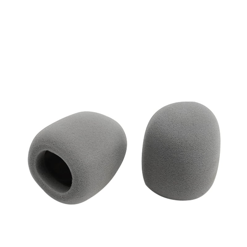Fielect 5Pcs Microphone Cover Sponge Foam Mic Cover Handheld Microphone Windscreen Shield Protection Micro Foam Filter Gray for KTV Broadcasting - Image 4